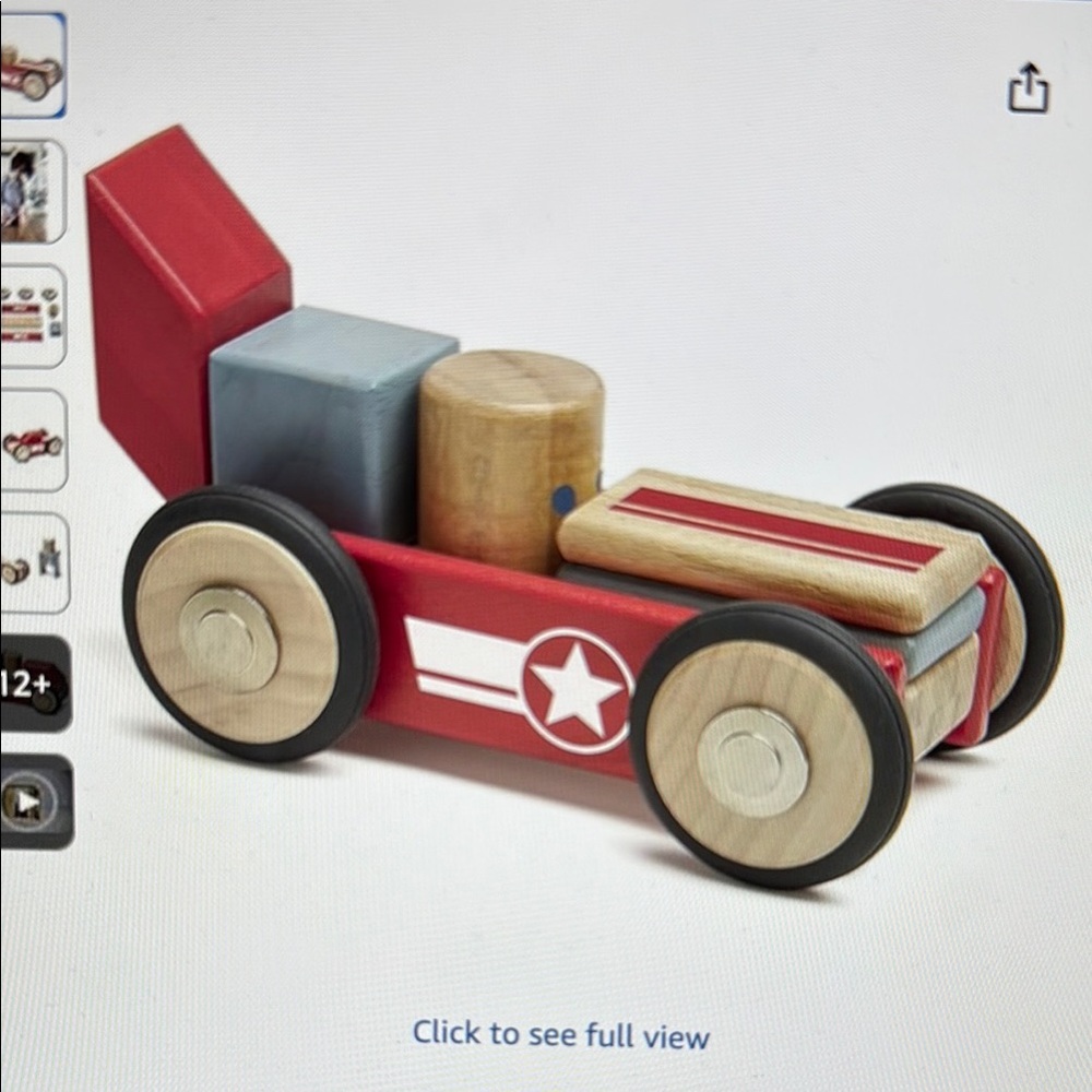 Tegu Bundle - Tegu Daredevil Magnetic Wooden Block Set + extra blocks and wheels